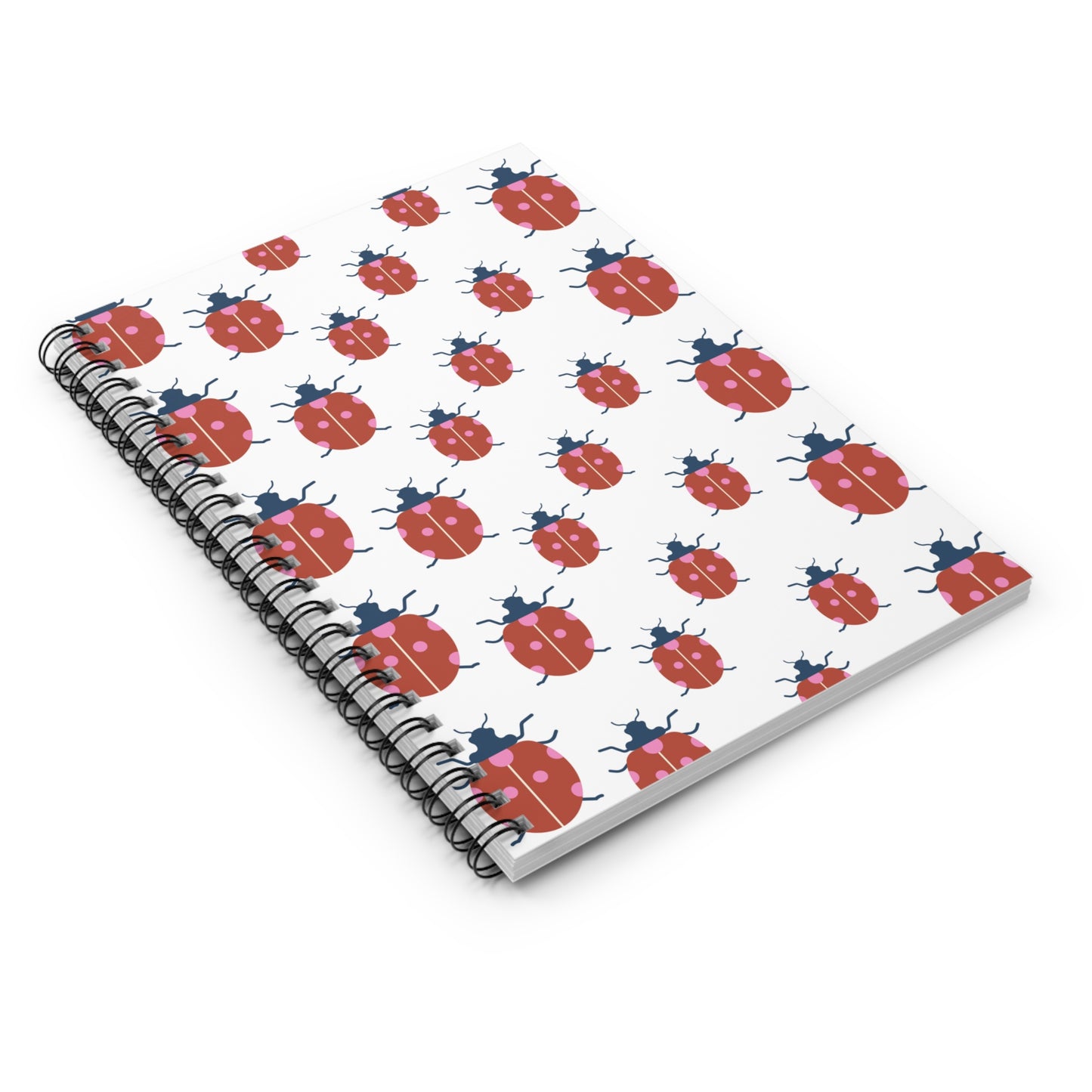 Ladybug Spiral Notebook - Ruled Line