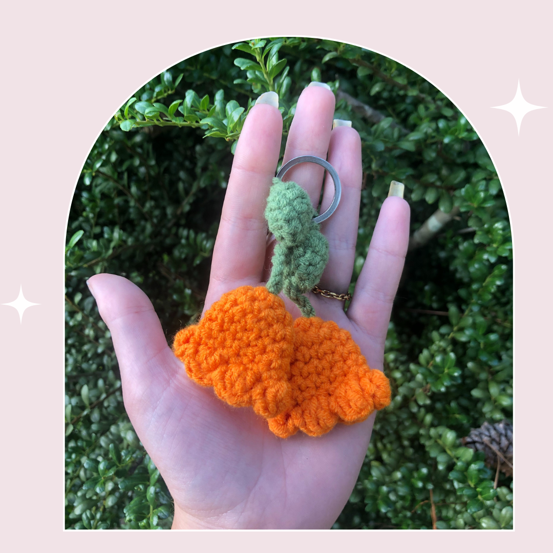 Crochet Tulip Keychain