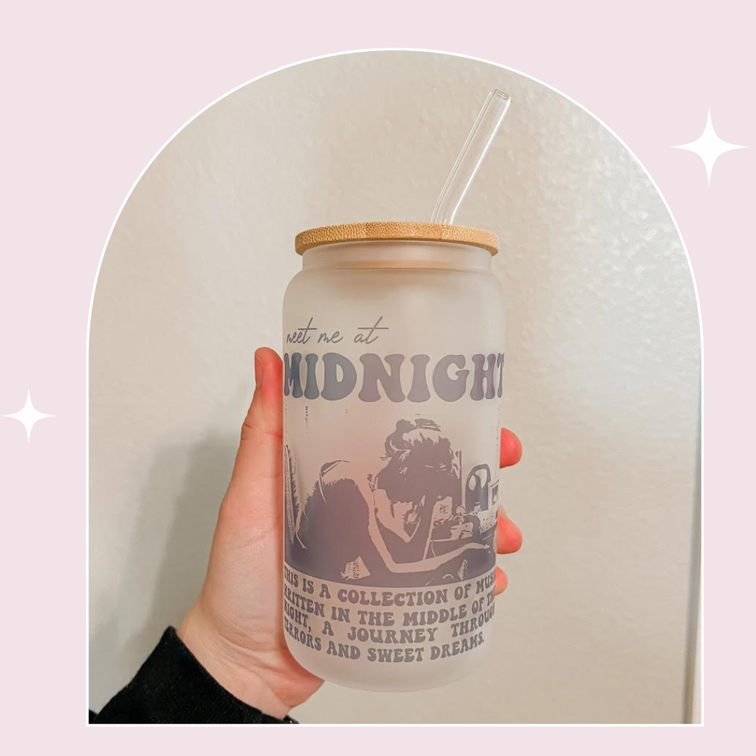 Meet Me at Midnight Glass Can Cup