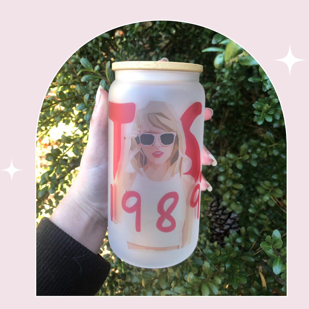 Taylor Swift 1989 Glass Can Cup