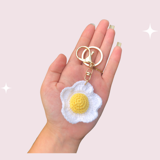 Crochet Egg Keychain