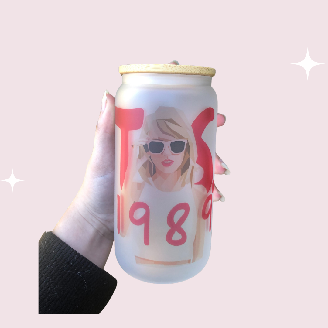 Taylor Swift 1989 Glass Can Cup