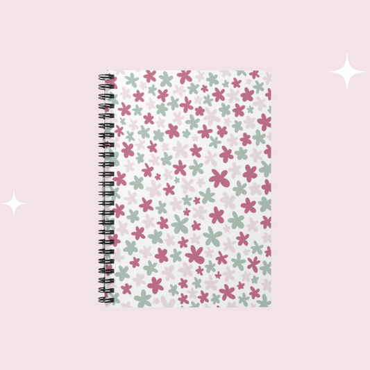 Flowers Spiral Notebook - Ruled Line